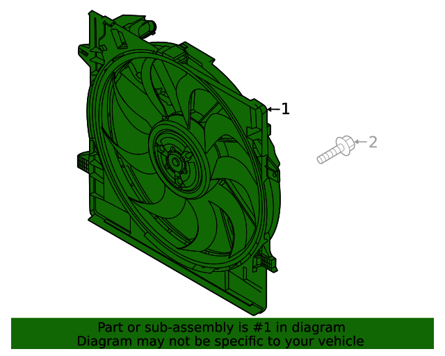 Genuine Radiator Condenser Cooling Fan Assembly for Hyundai Sonata & Kia K5