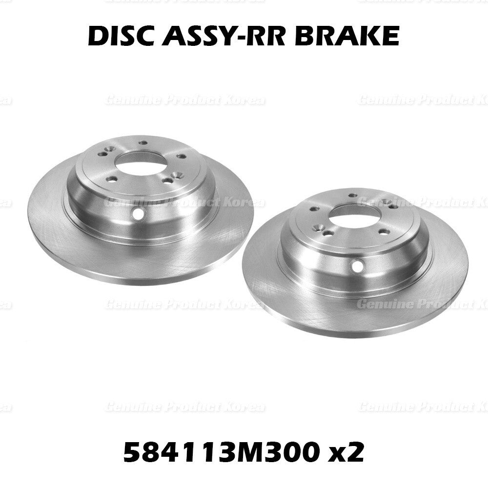 Genuine Rear Disc Brake Rotors 2P 1Set 584113M300 for Hyundai Genesis Kia K900