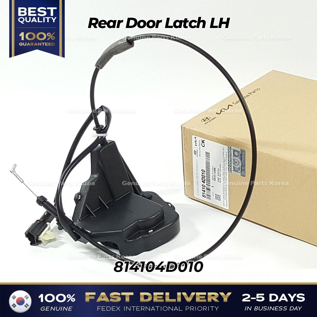 Genuine Rear Door Latch LH 814104D010 for Kia Sedona