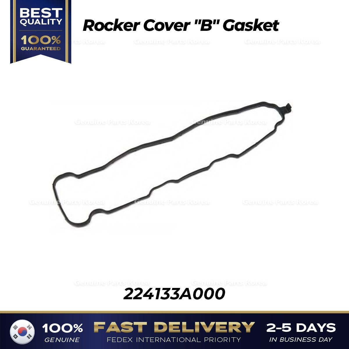 Genuine Rocker Cover "B" Gasket 224133A000 for Hyundai Veracruz