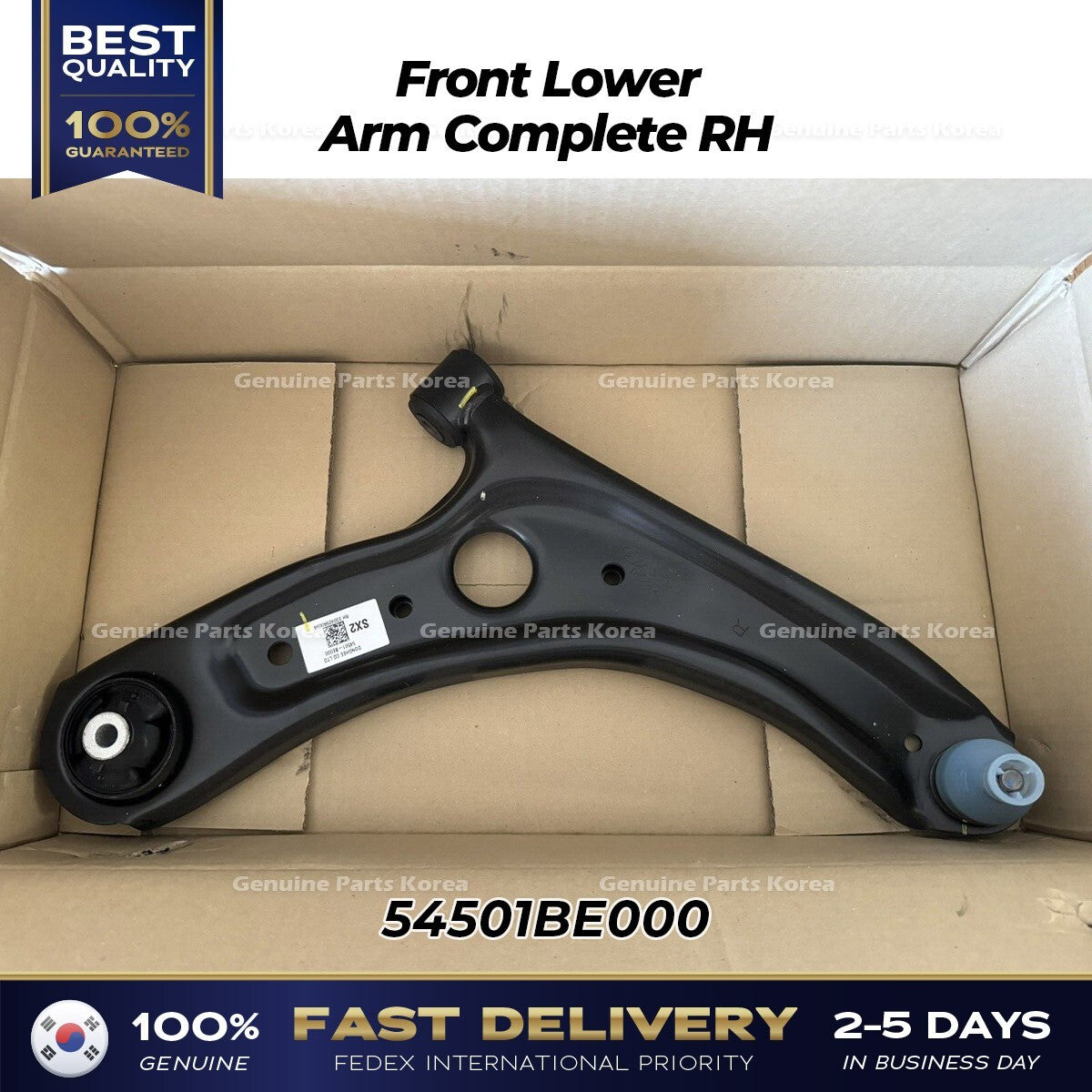 Genuine Front Lower Arm Complete RH 54501BE000 for Hyundai Kona