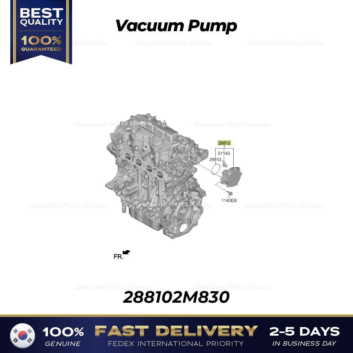 Genuine Vacuum Pump 288102M830 for Hyundai Sonata Kia K5
