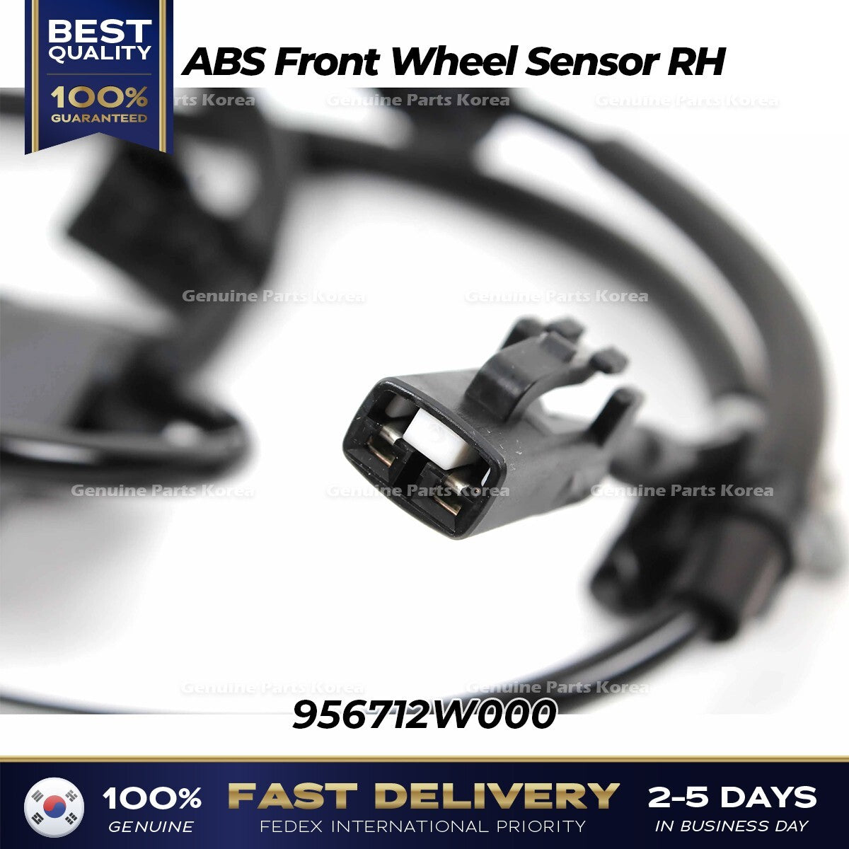 Genuine ABS Front Wheel Sensor RH 956712W000 for Hyundai Santa Fe Kia Sorento