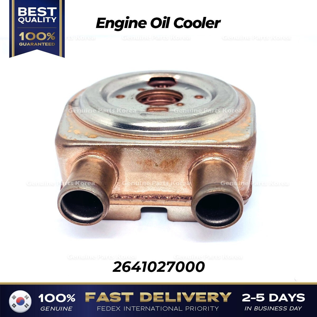 Genuine Engine Oil Cooler 2641027000 for Hyundai Tuscon Santa Fe Kia Sportage
