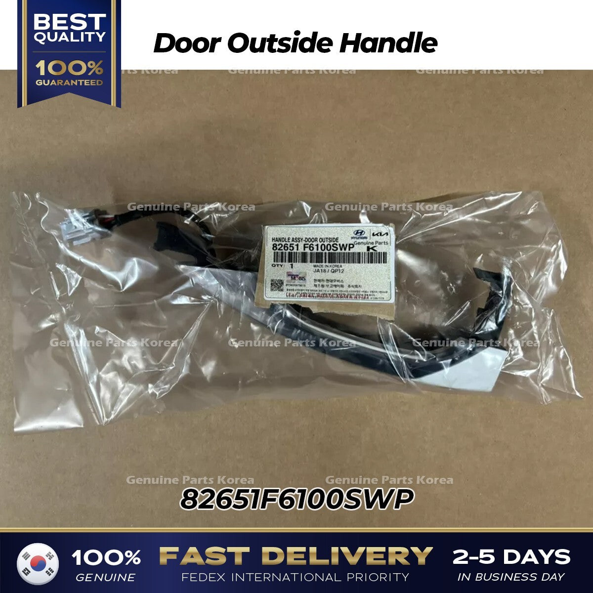 Genuine Door Outside Handle 82651F6100SWP for Kia Cadenza