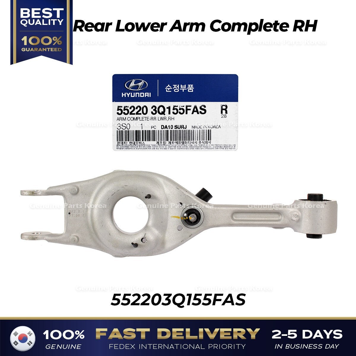 Genuine Rear Lower Arm Complete RH 552203Q155FAS for Hyundai Sonata Kia Optima