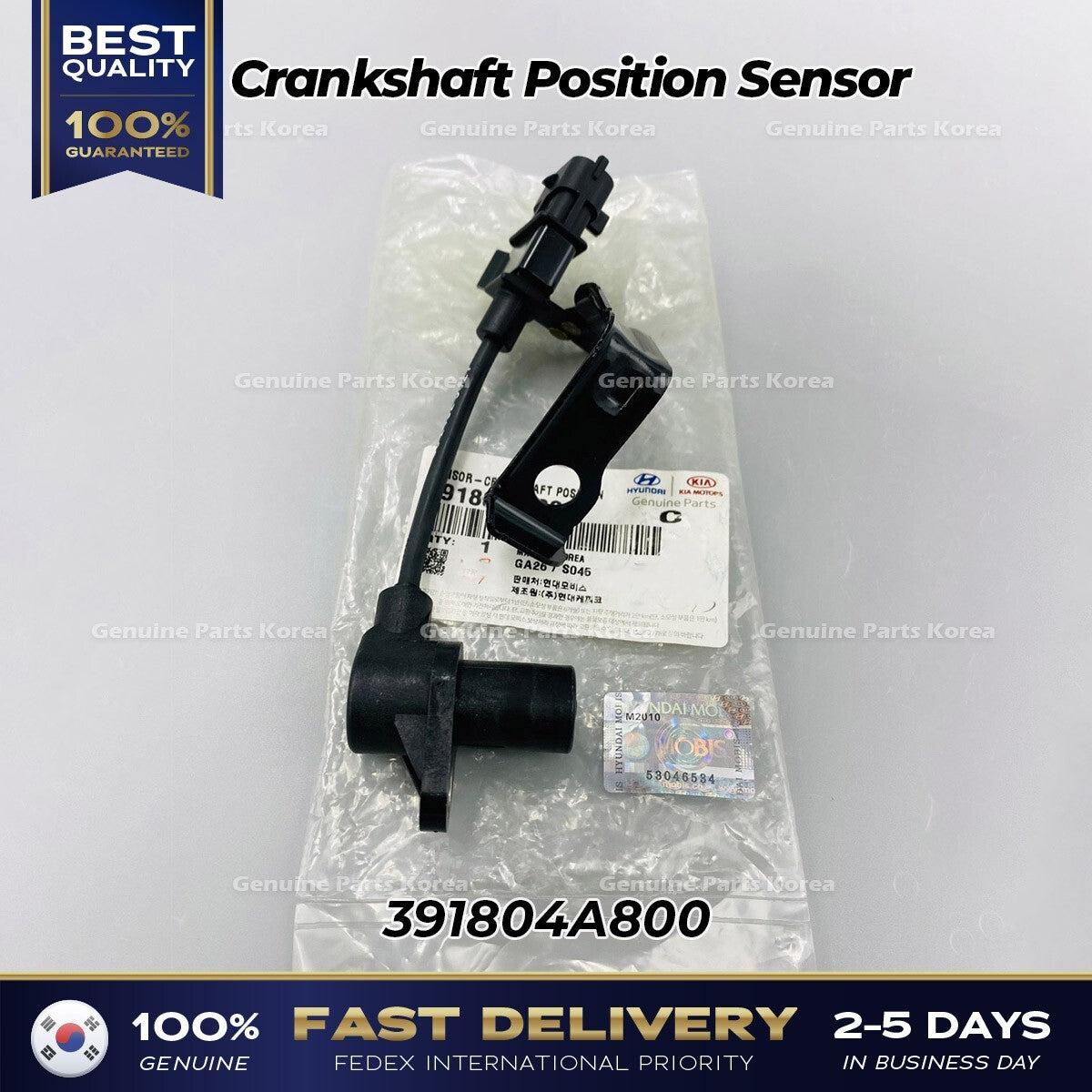 Genuine Crankshaft Position Sensor 391804A800 for Hyundai H100 Porter II