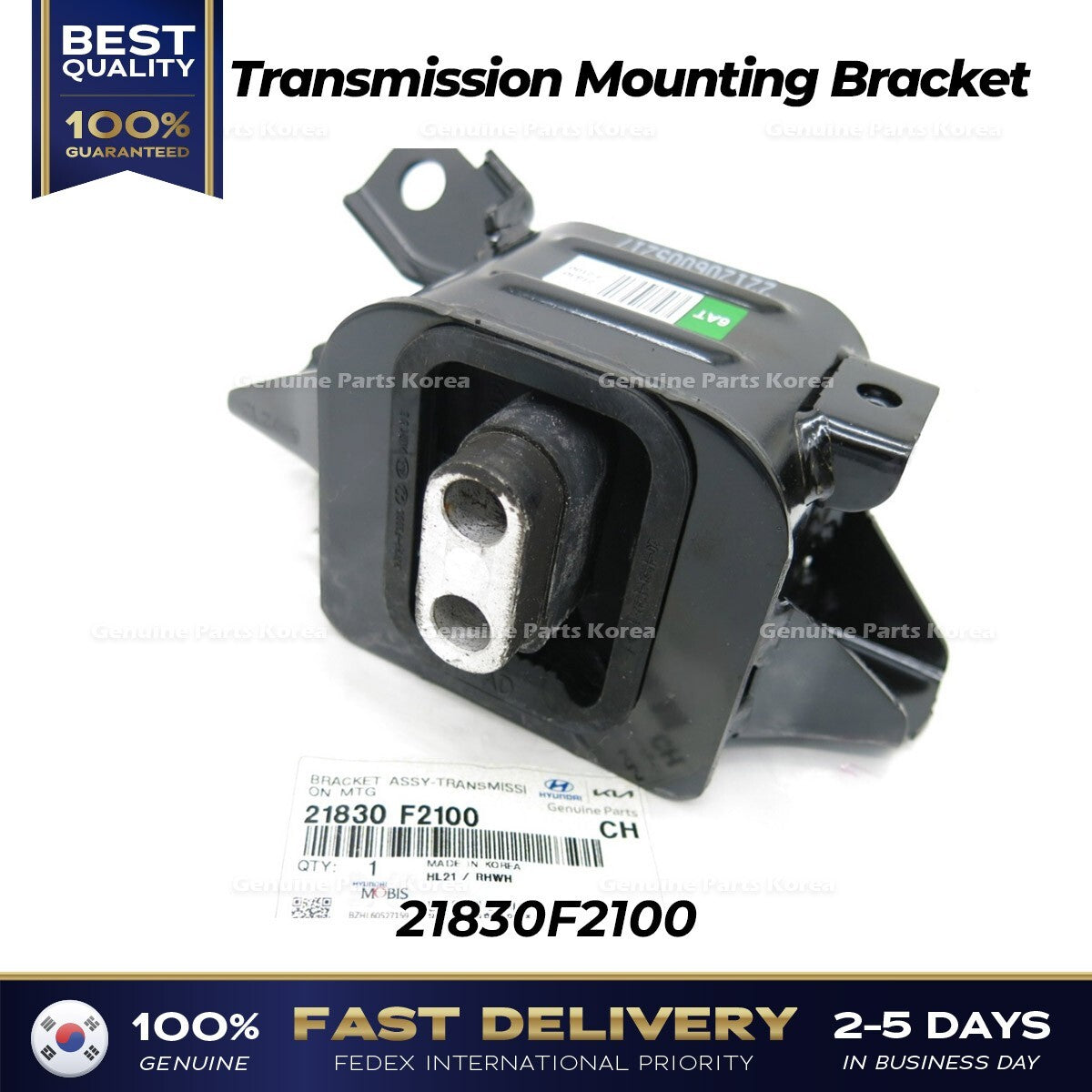 Genuine Transmission Mounting Bracket 21830F2100 for Hyundai Elantra Kona