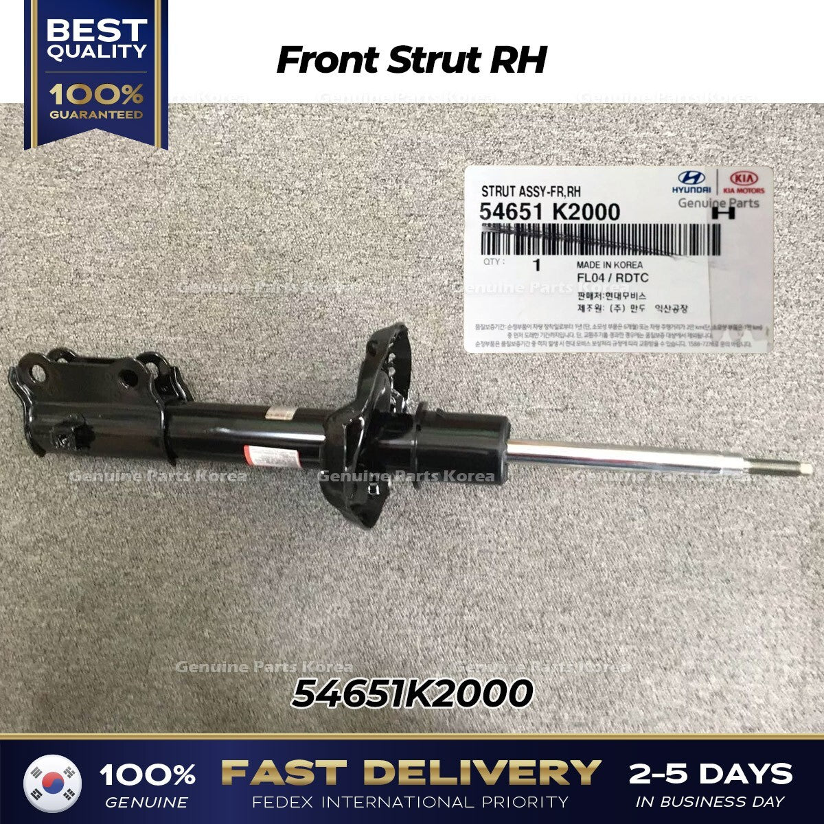 Genuine Front Strut RH 54651K2000 for Hyundai Venue