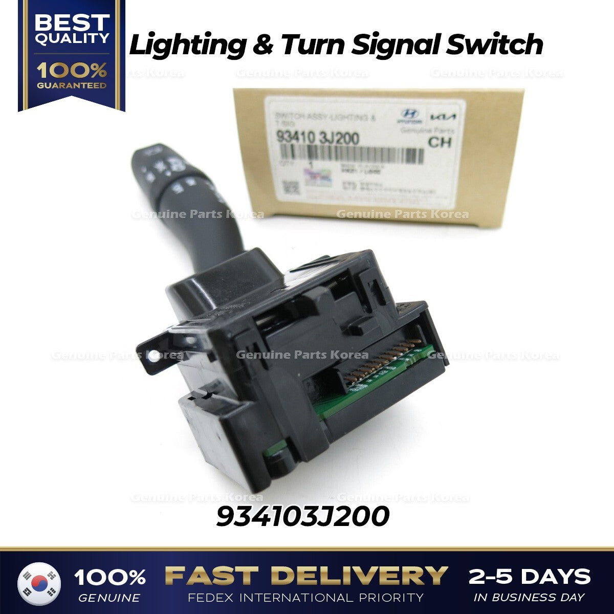 Genuine Lighting & Turn Signal Switch 934103J200 for Hyundai Veracruz