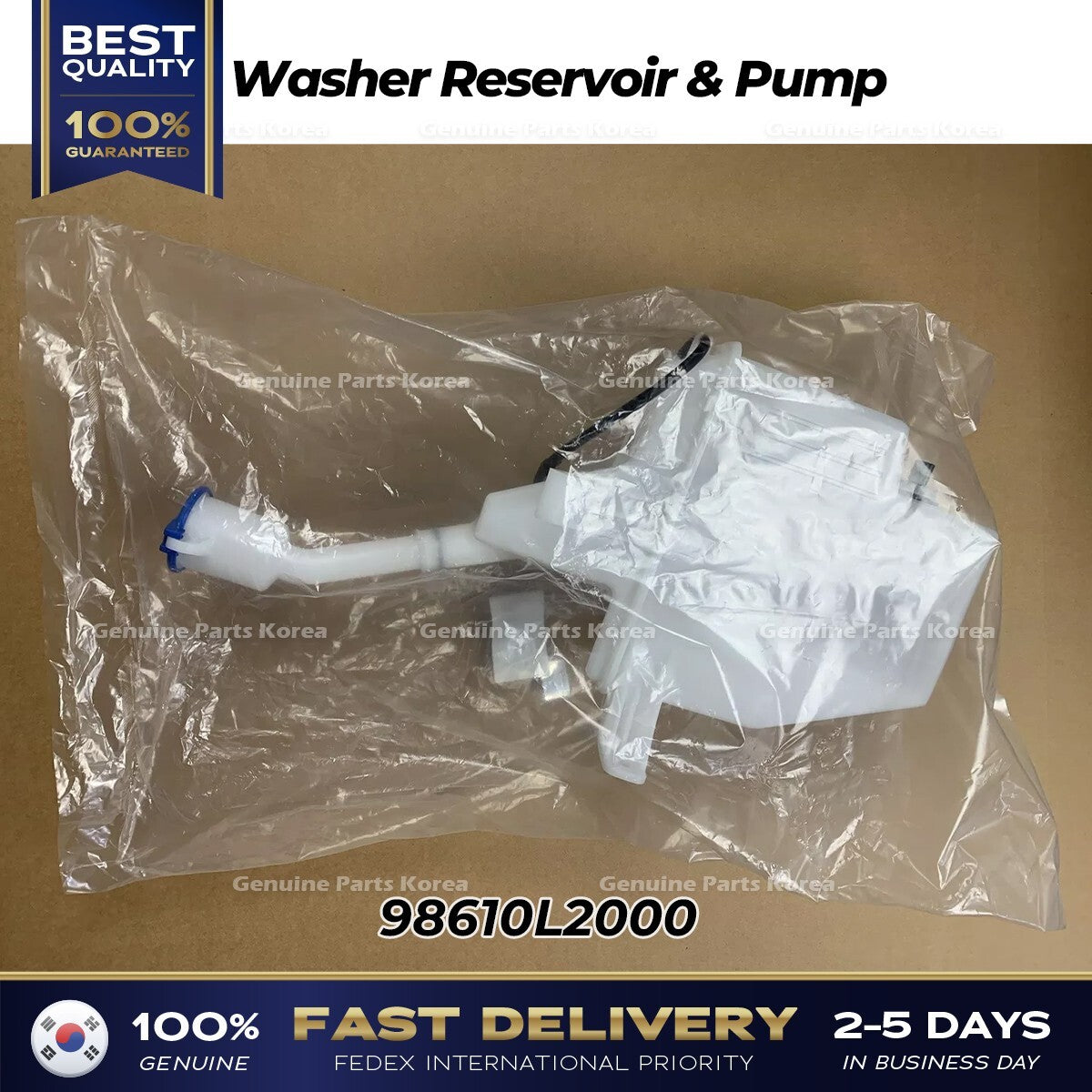 Genuine Washer Reservoir & Pump 98610L2000 for Kia K5