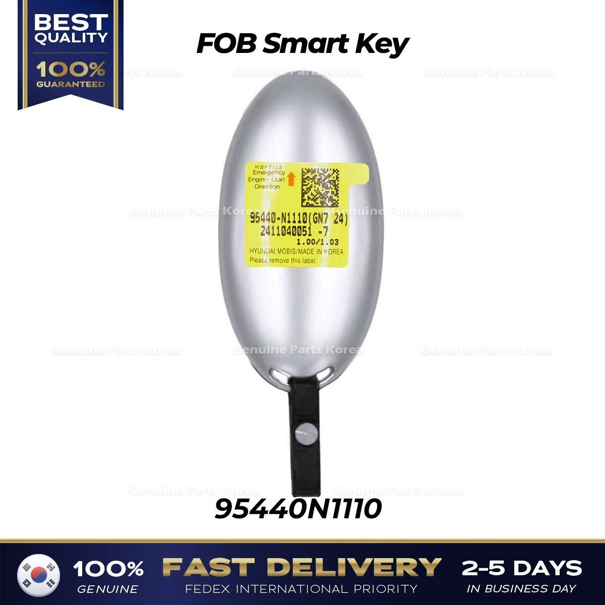 Genuine FOB Smart Key 95440N1110 for Hyundai Grandeur