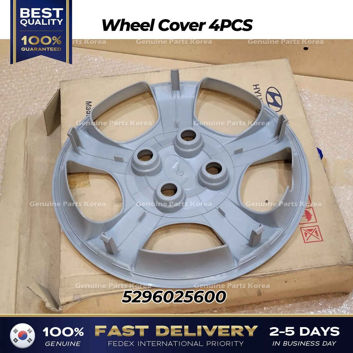 Genuine Wheel Cover 4PCS 5296025600 for Hyundai Accent Verna