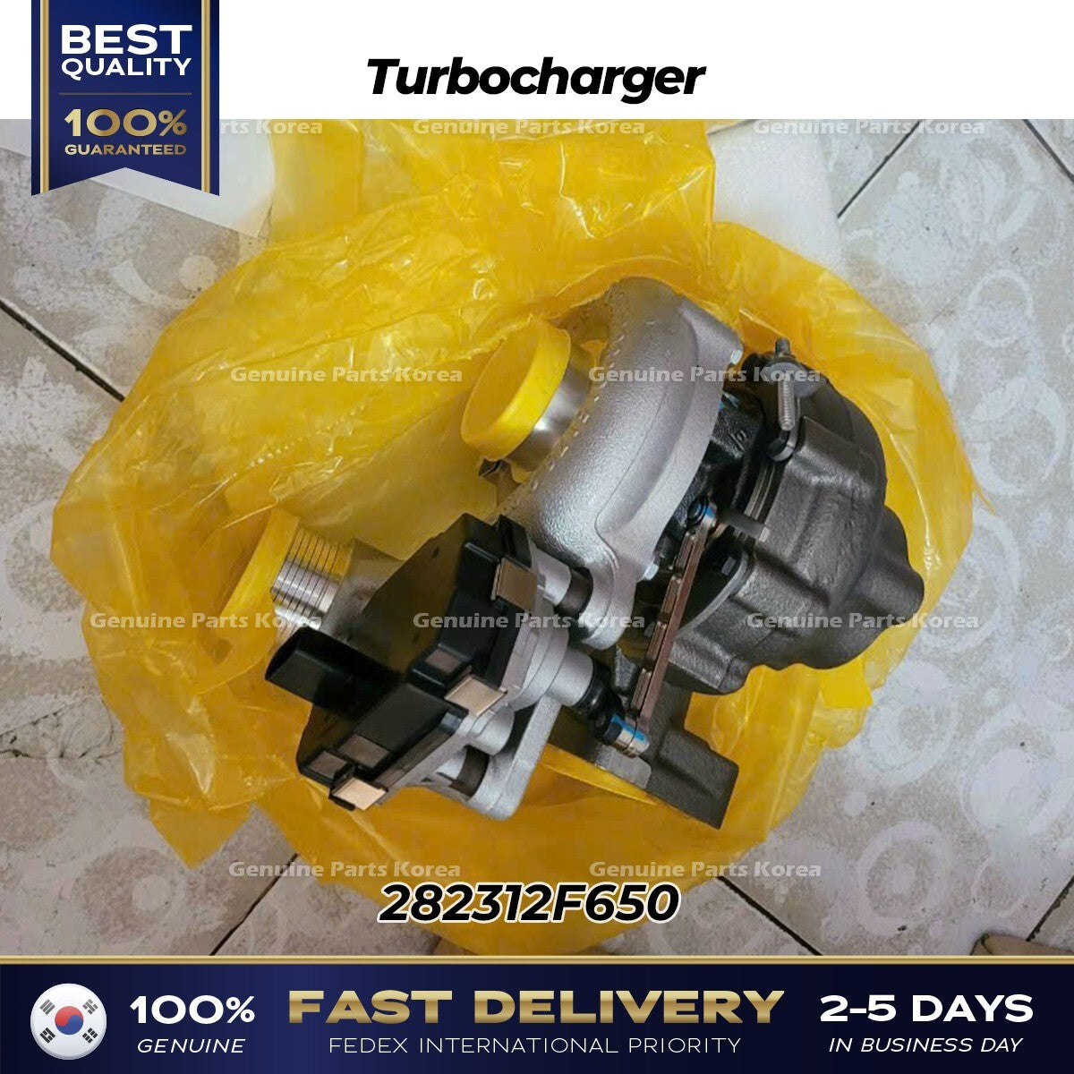 Genuine Turbocharger 282312F650 for Hyundai Santa Fe Kia Sedona