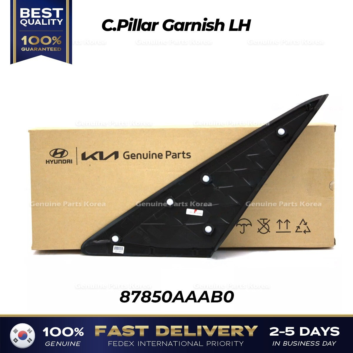 Genuine C.Pillar Garnish LH 87850AAAB0 for Hyundai Elantra