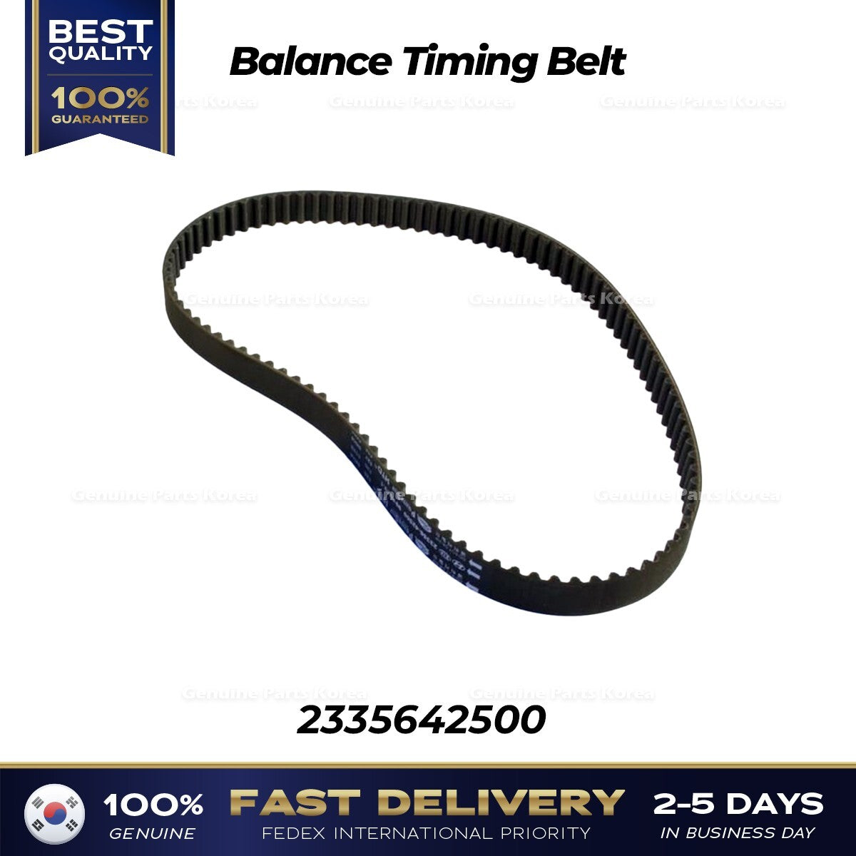 Genuine Balance Timing Belt 2335642500 for Hyundai H1 Galloper