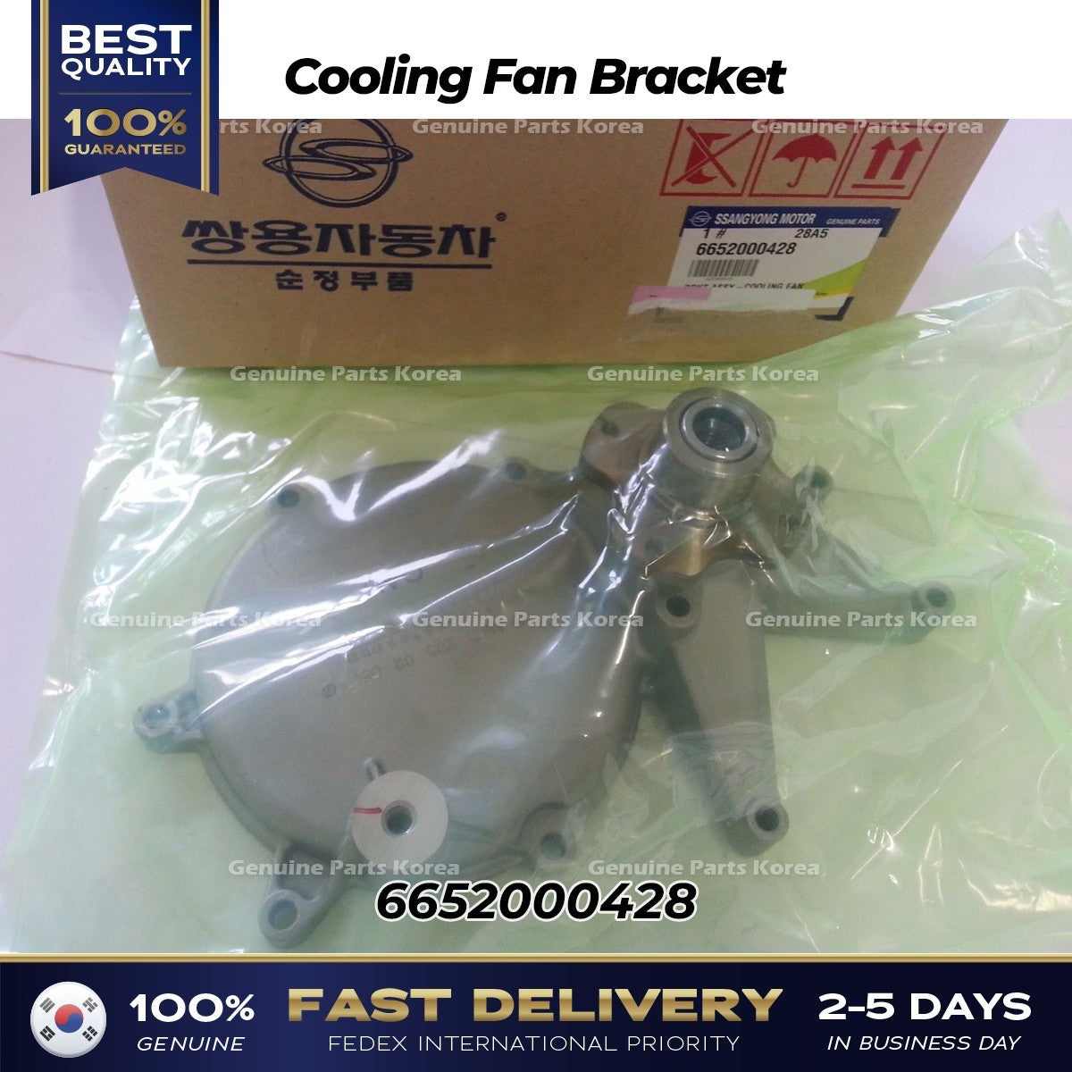 Genuine Cooling Fan Bracket 6652000428 for Ssangyong Rexton