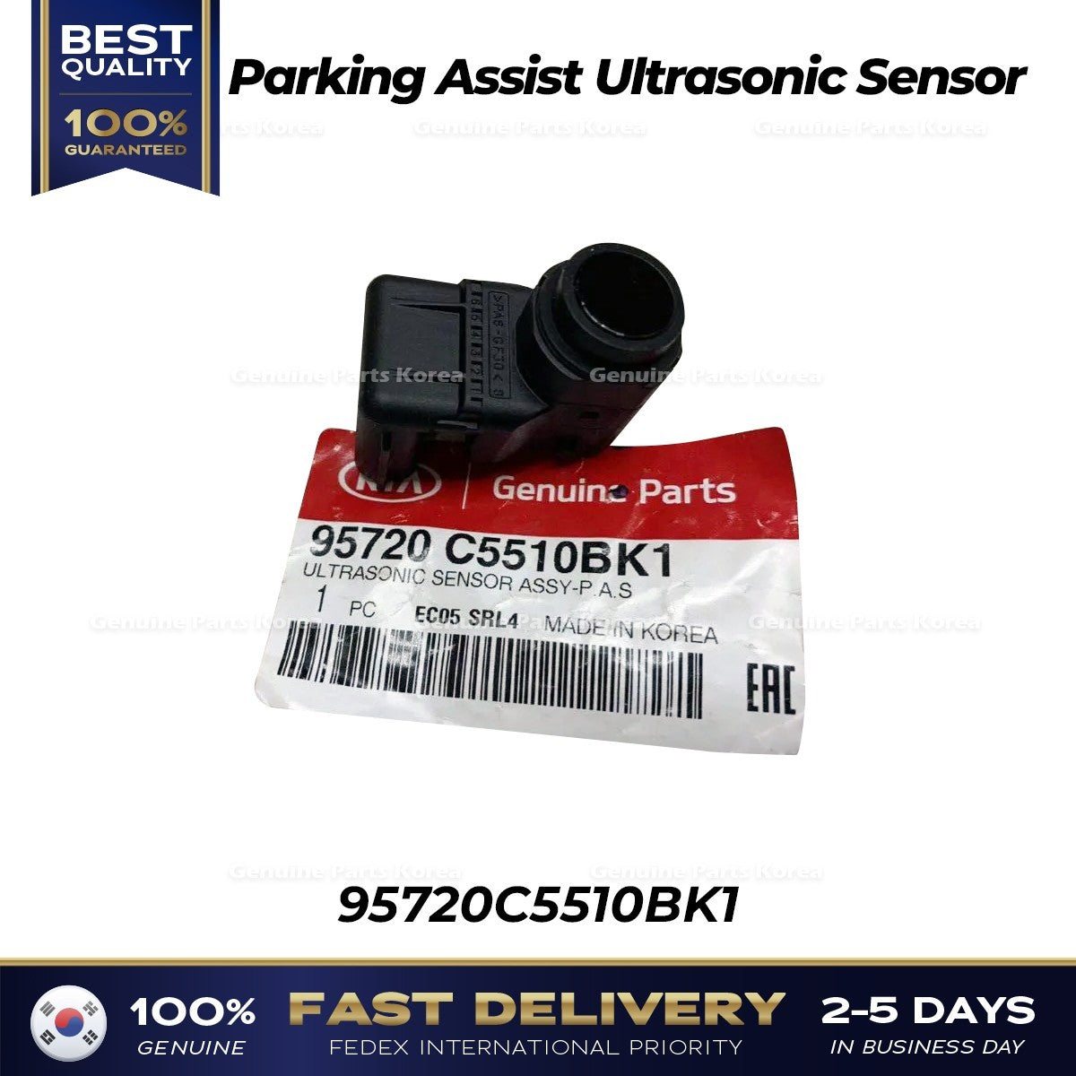 Genuine Parking Assist Ultrasonic Sensor 95720C5510BK1 for Kia Sorento