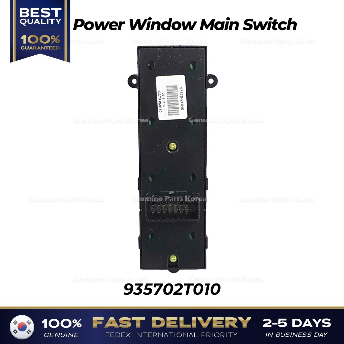 Genuine Power Window Main Switch 935702T010 for Kia Optima