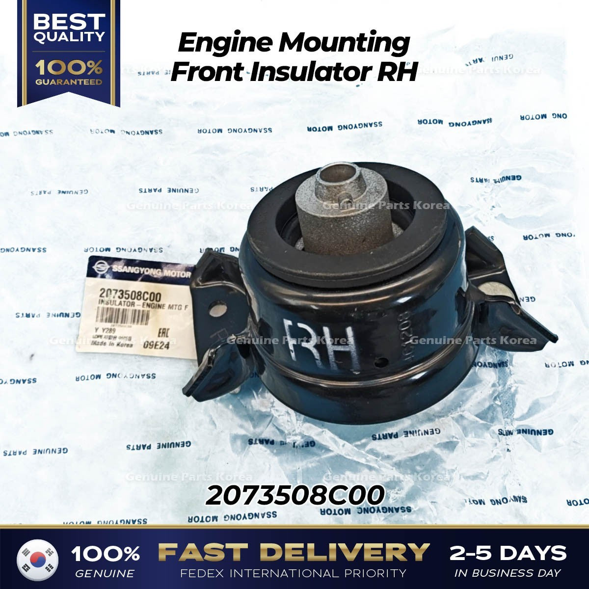 Genuine Engine Mounting Front Insulator RH 2073508C00 for Ssangyong Rexton
