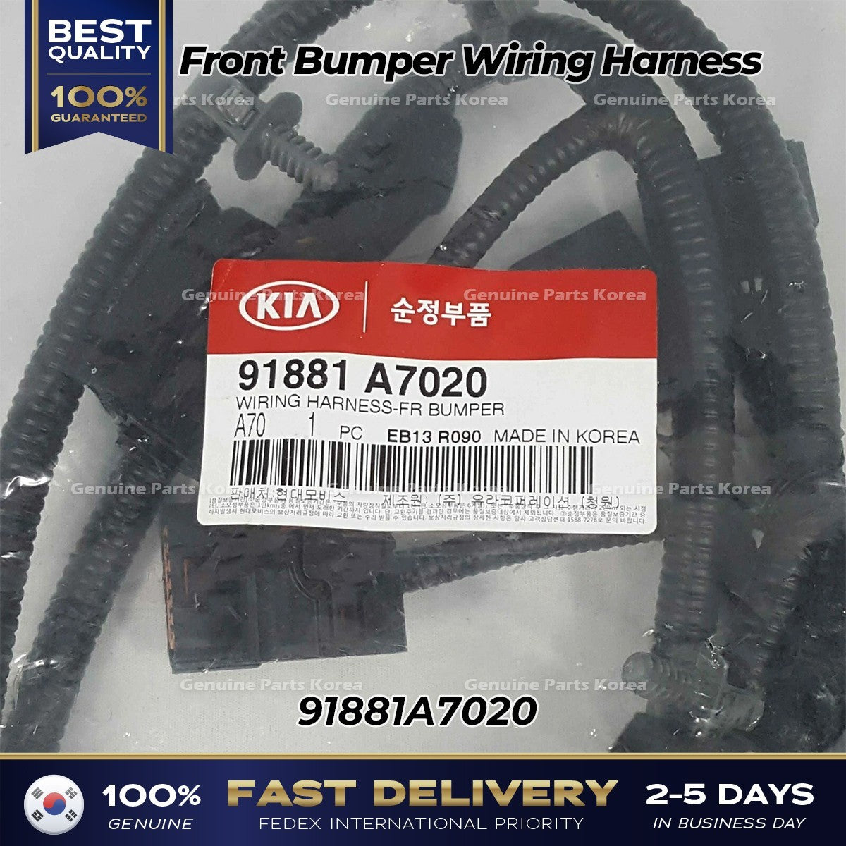 Genuine Front Bumper Wiring Harness 91881A7020 for Kia Cerato