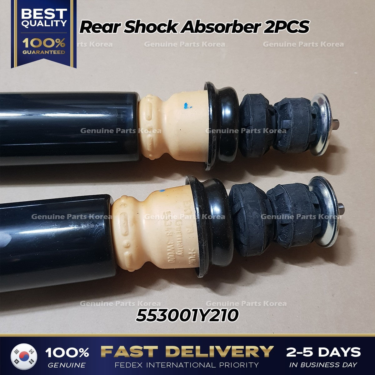 Genuine Rear Shock Absorber 2PCS 553001Y210 for Kia Morning Picanto