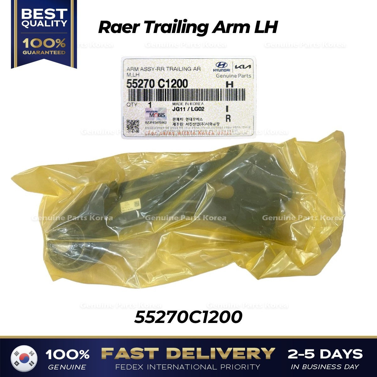 Genuine Raer Trailing Arm LH 55270C1200 for Hyundai Sonata Kia Optima