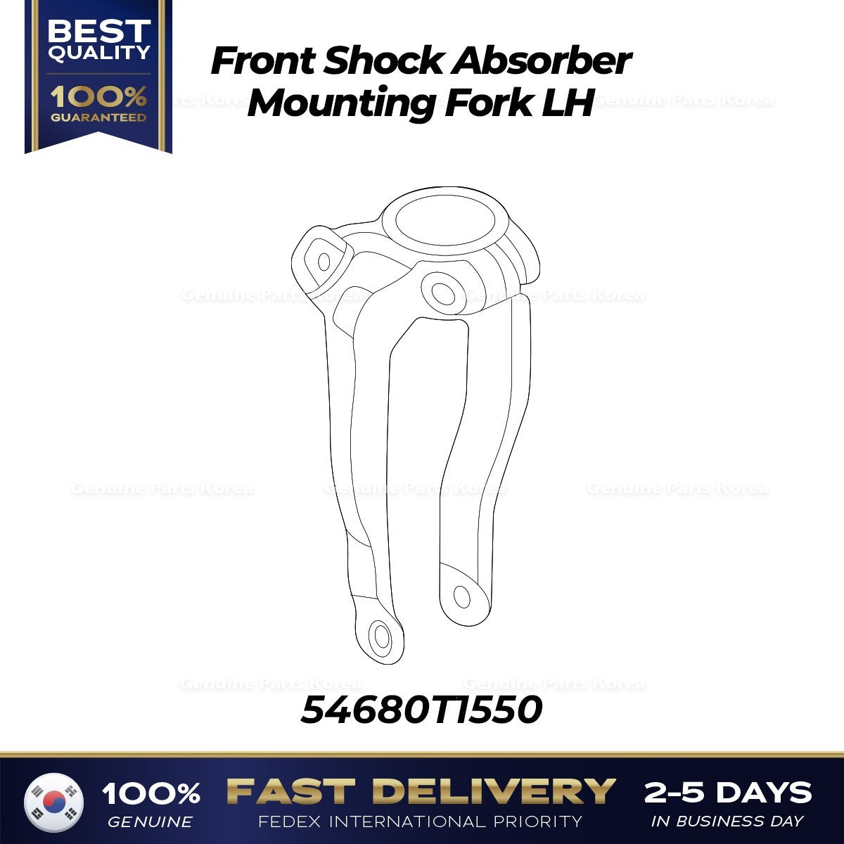Genuine Front Shock Absorber Mounting Fork LH 54680T1550 for Genesis G80