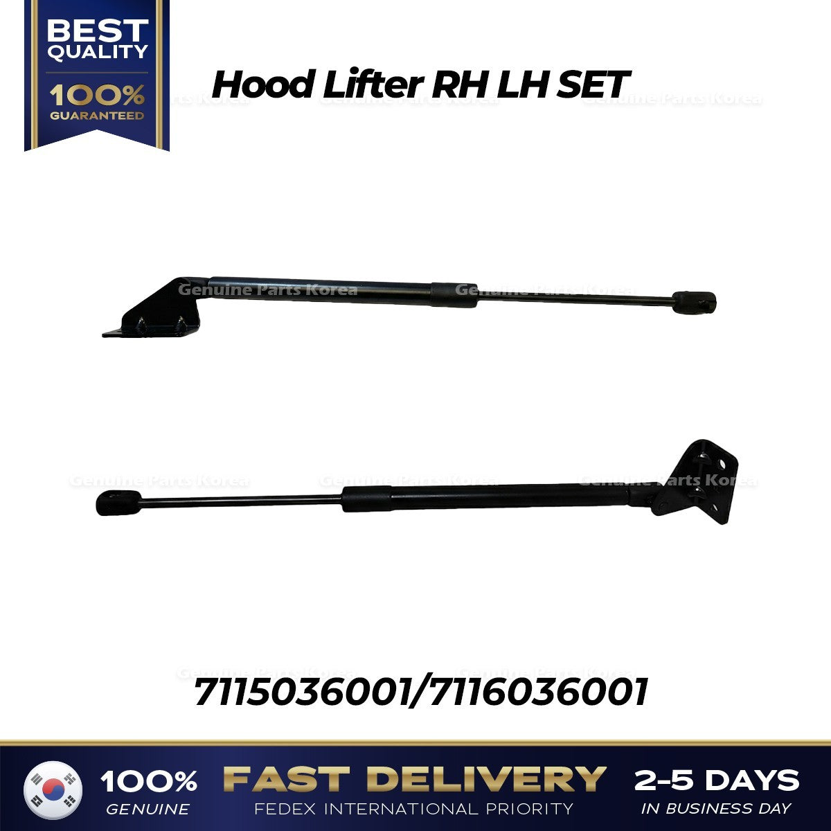 Genuine Hood Lifter RH LH SET for SsangYong G4 Rexton Musso