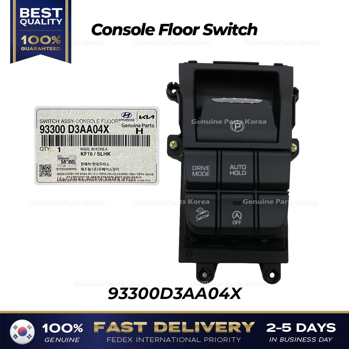 Genuine Console Floor Switch 93300D3AA04X for Hyundai Tucson