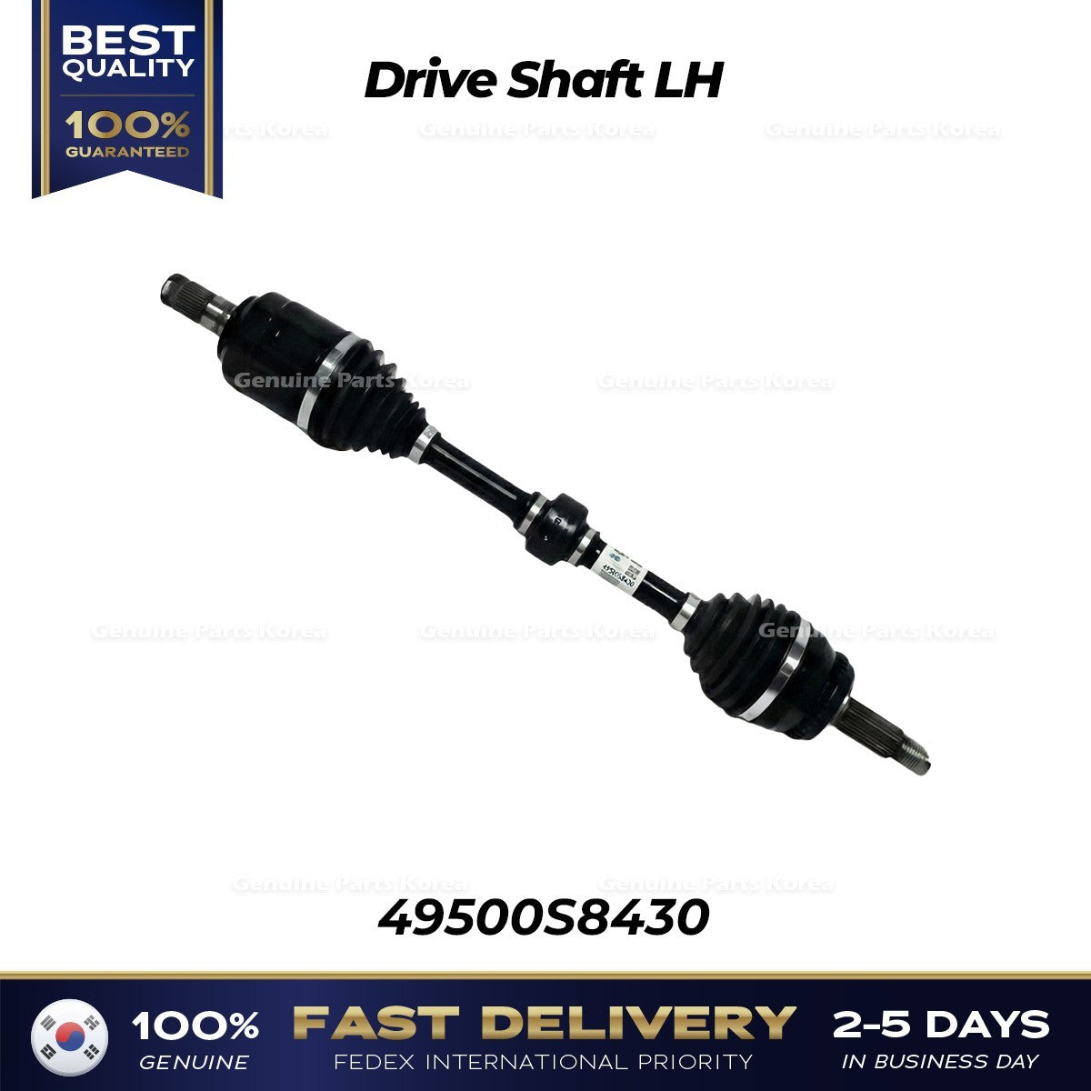 Genuine Drive Shaft LH 49500S8430 for Hyundai Palisade