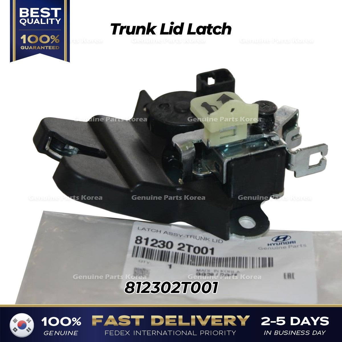 Genuine Trunk Lid Latch 812302T001 for Kia Optima