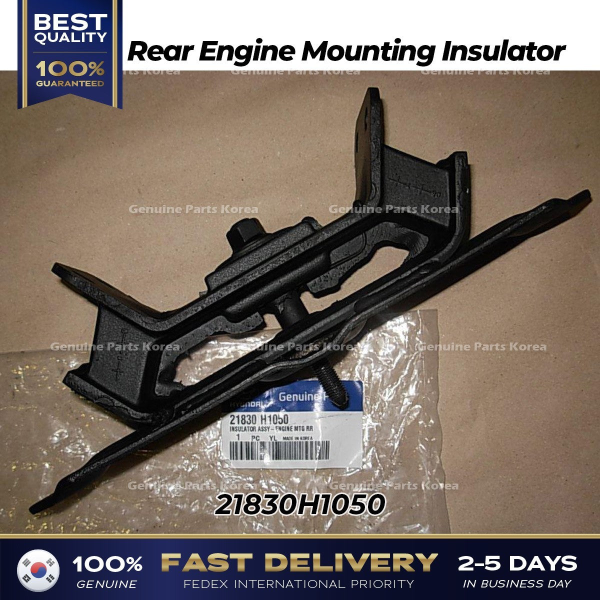 Genuine Rear Engine Mounting Insulator 21830H1050 for Hyundai Terracan