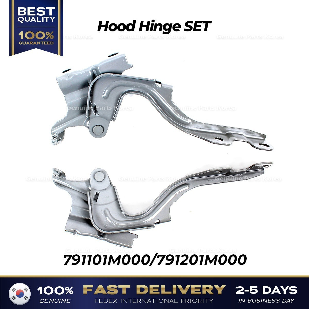 Genuine Hood Hinge SET 791101M000 791201M000 for Kia Forte