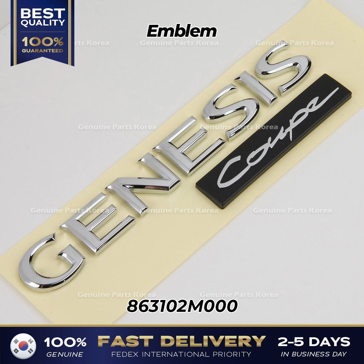 Genuine Emblem 863102M000 for Hyundai Genesis Coupe