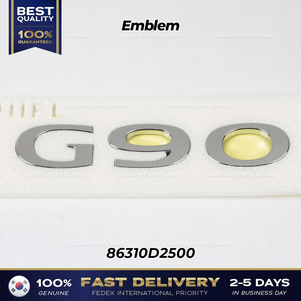 Genuine Emblem 86310D2500 for Hyundai Genesis G90