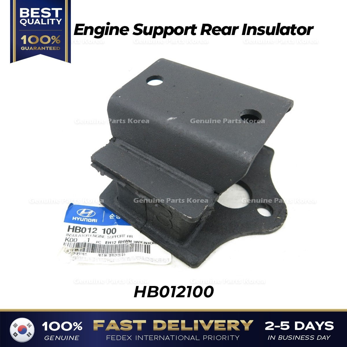 Genuine Engine Support Rear Insulator HB012100 for Hyundai Galloper