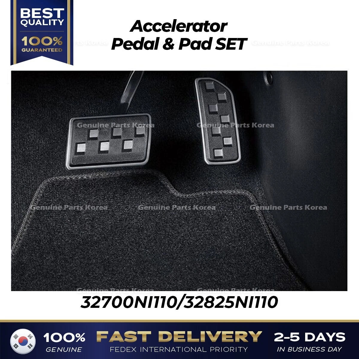 ⭐Genuine⭐ Accelerator Pedal & Pad SET 32700NI110 32825NI110 for Hyundai Ioniq 5