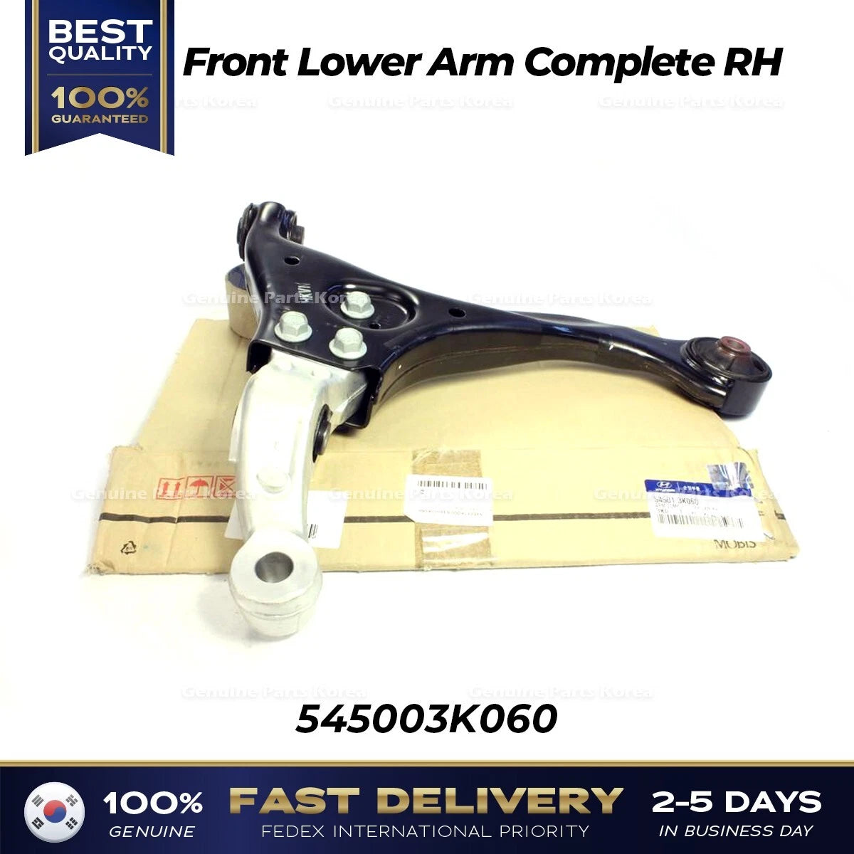 ⭐Genuine⭐ Front Lower Arm Complete RH 545013K060 for Hyundai Sonata