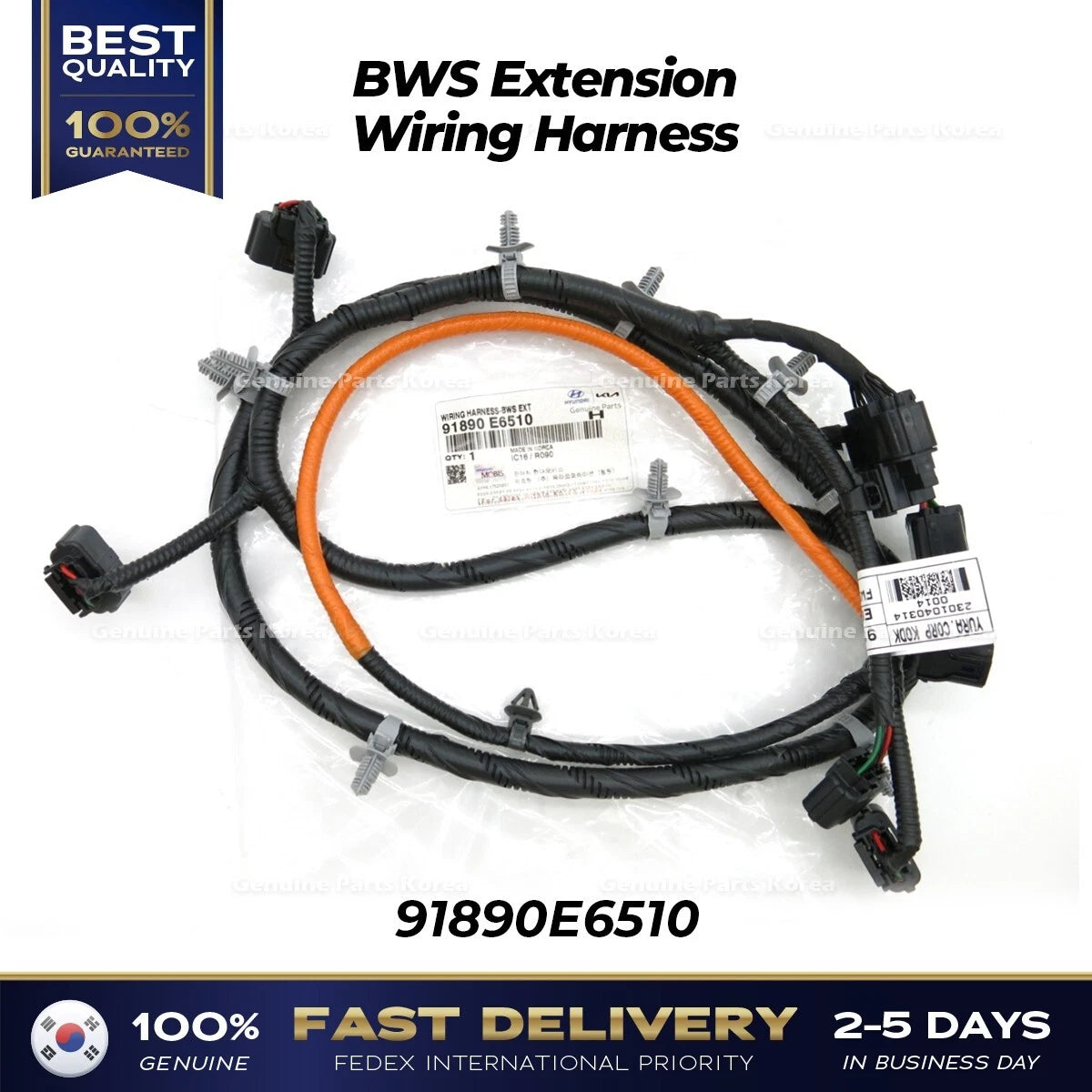 ⭐Genuine⭐ BWS Extension Wiring Harness 91890E6510 for Hyundai Sonata Hybrid