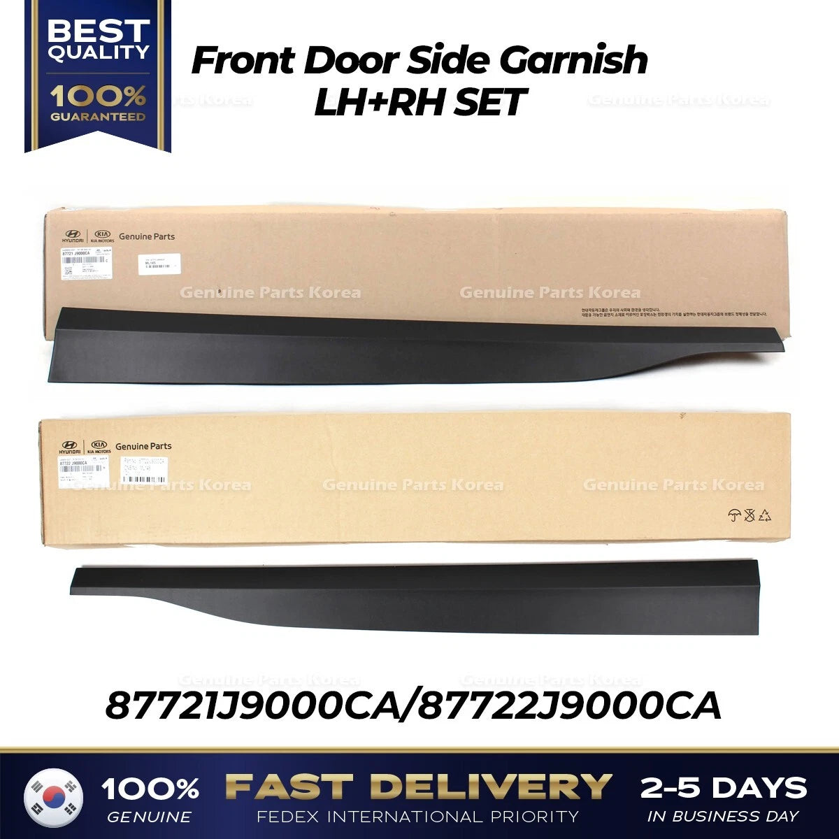 ⭐Genuine⭐ Front Door Side Garnish LH RH SET for Hyundai Kona