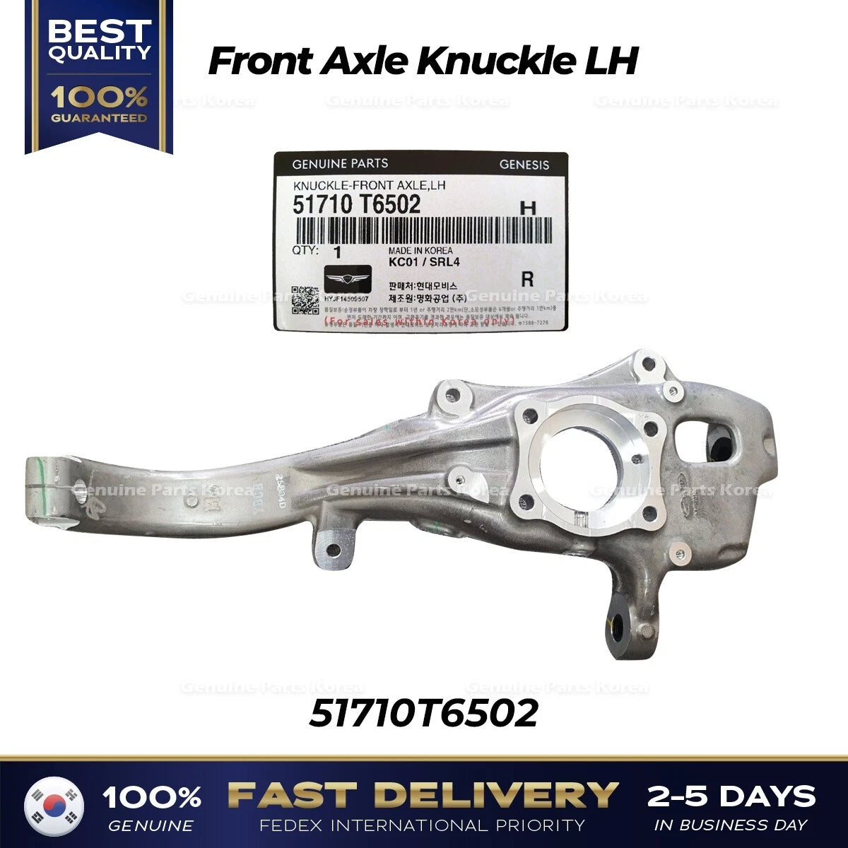 ⭐Genuine⭐ Front Axle Knuckle LH 51710T6502 for Hyundai Genesis GV80