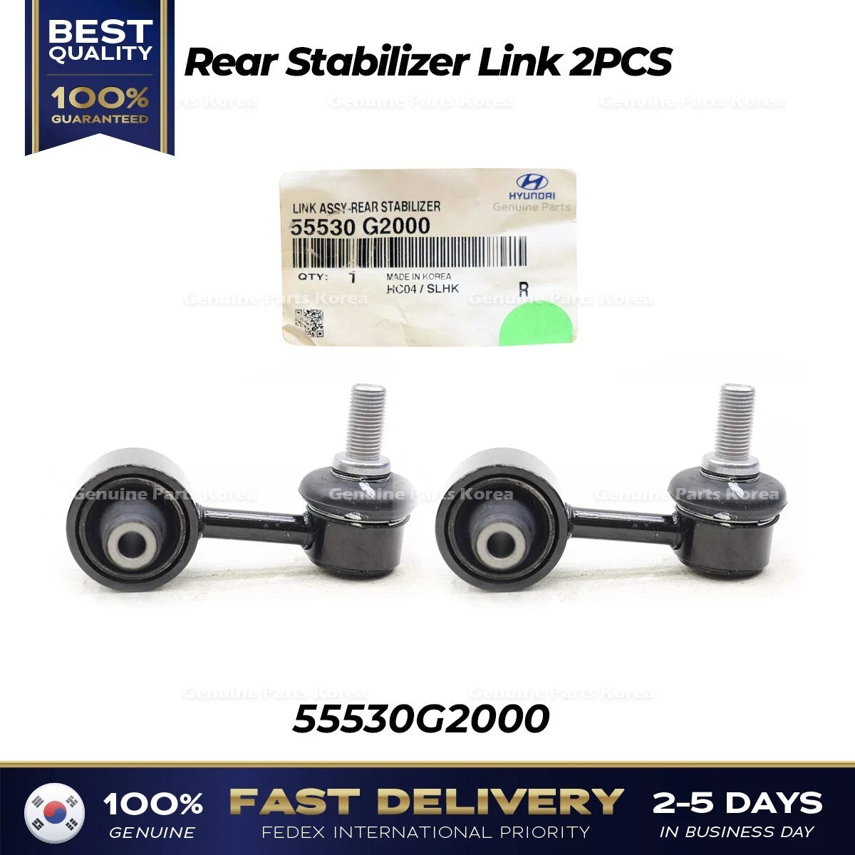 ⭐Genuine⭐ Rear Stabilizer Link 2PCS 55530G2000 for Hyundai Kia