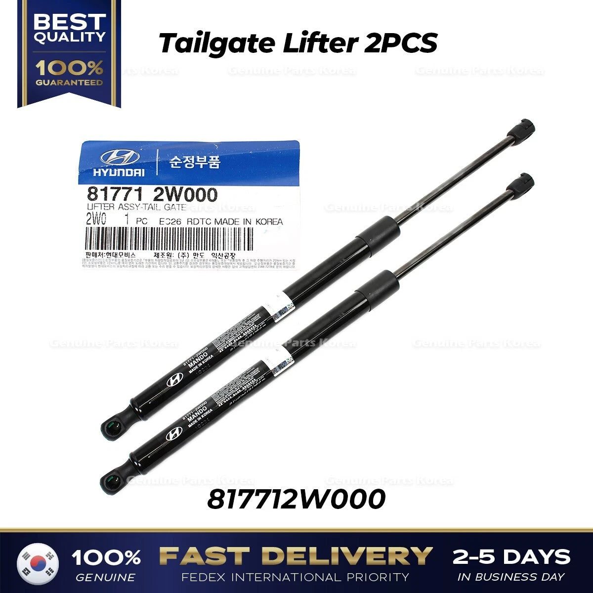 ⭐Genuine⭐ Tailgate Lifter 2PCS 817712W000 for Hyundai Santa Fe