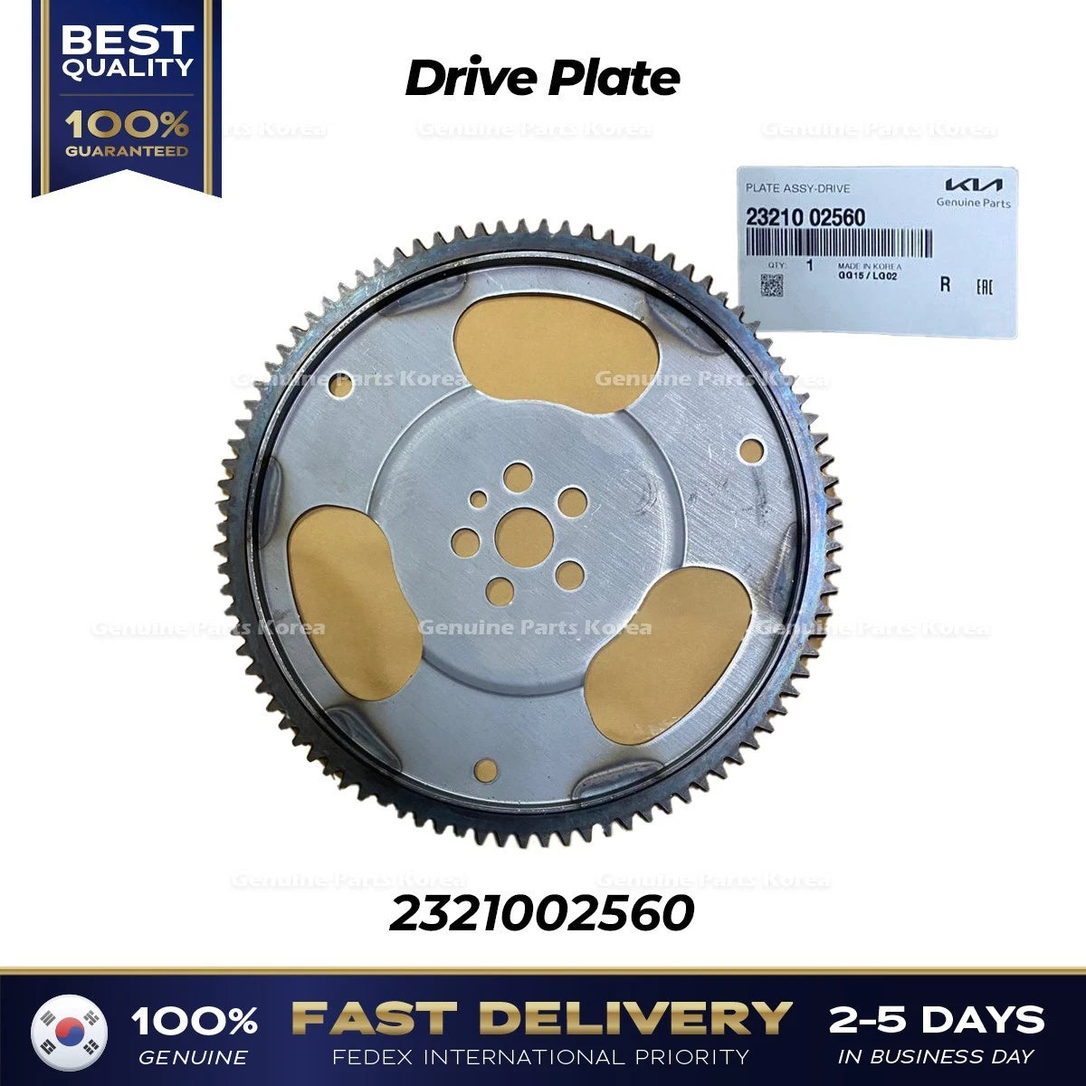 ⭐Genuine⭐ Drive Plate 2321002560 for Hyundai Atoz