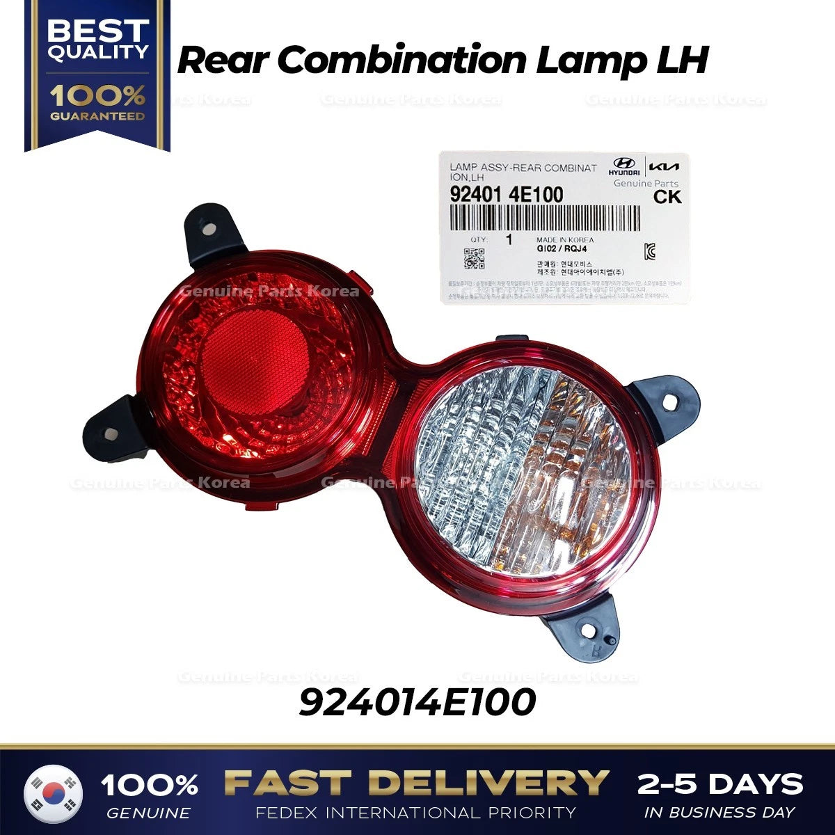 ⭐Genuine⭐ Rear Combination Lamp LH 924014E100 for Kia Bongo III