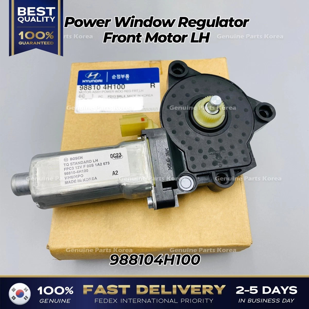 ⭐Genuine⭐ Power Window Regulator Front Motor LH 988104H100 for Hyundai H1
