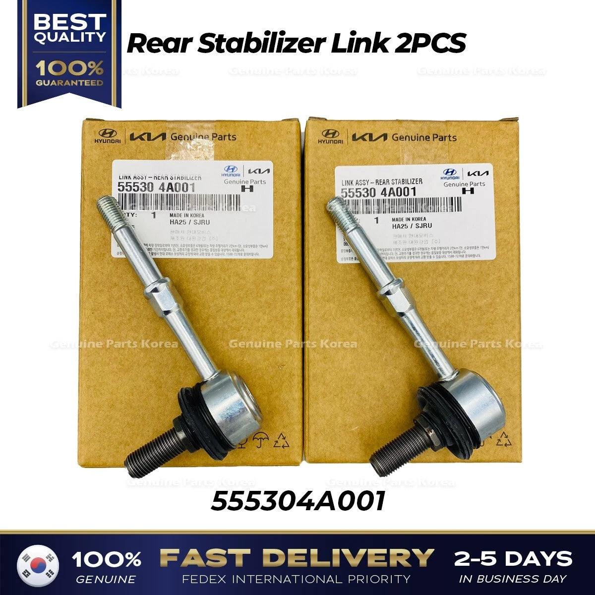 ⭐Genuine⭐ Rear Stabilizer Link 2PCS 555304A001 for Hyundai H1 Starex