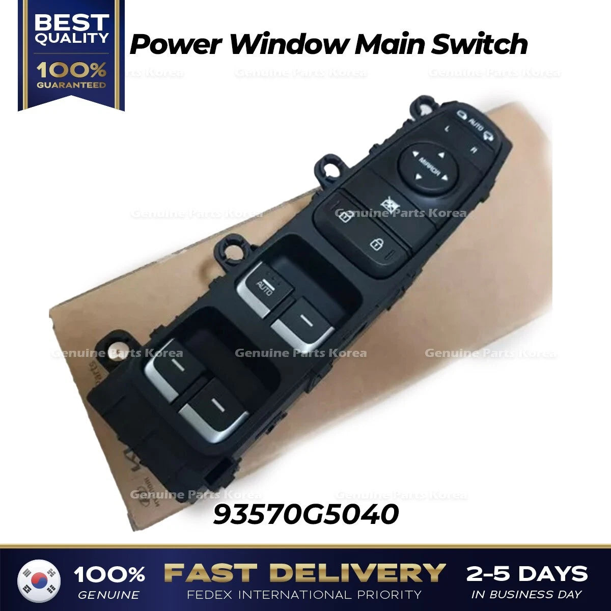 ⭐Genuine⭐ Power Window Main Switch 93570G5040 for Kia Niro