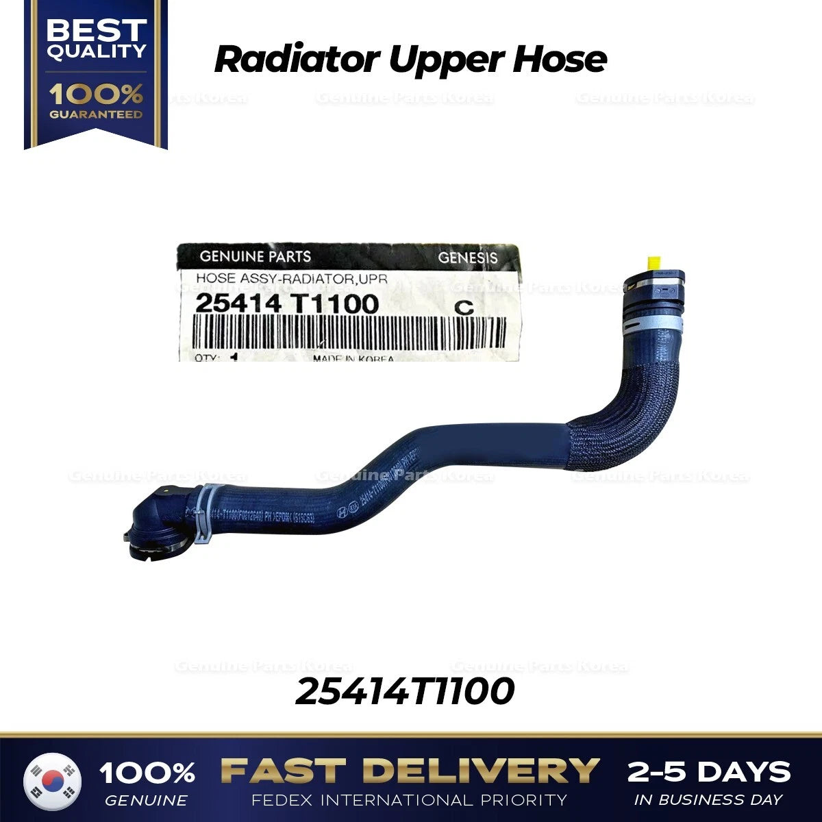 ⭐Genuine⭐ Radiator Upper Hose 25414T1100 for Hyundai Genesis G80 G90
